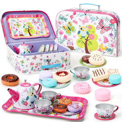 Fiderix Premium Tea Party Set cups for toddlers, easy to handle and fun for shared play.