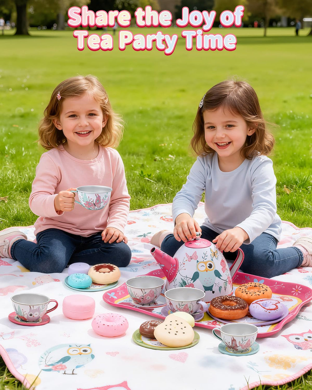 Fiderix Premium Tea Party Set wipe-clean surface for quick cleanup.