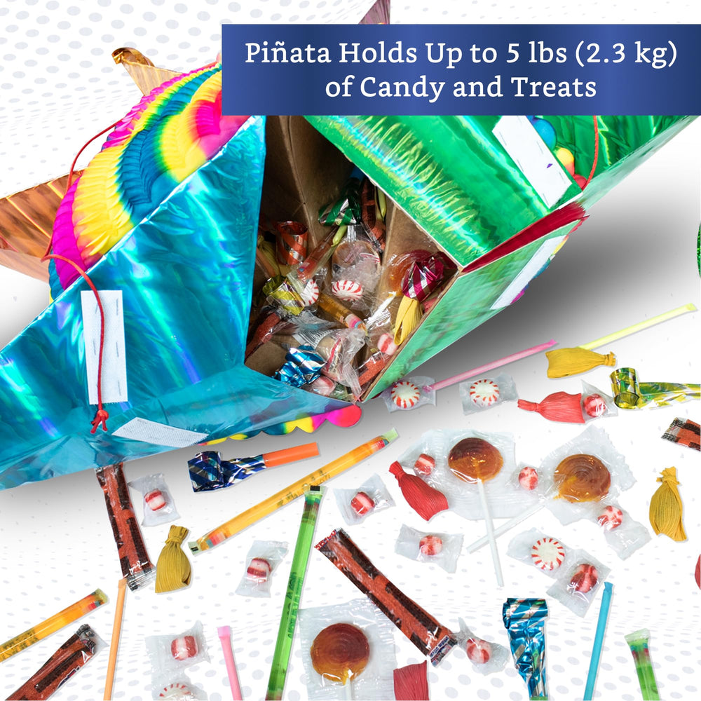 Fiesta Wraps cardboard pinata structure provides sturdy support for lively celebrations.