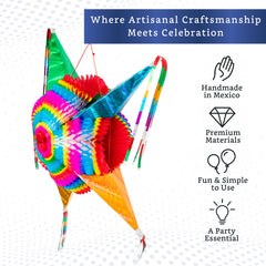 Fiesta Wraps cone-star design detail adds festive Mexican flair.
