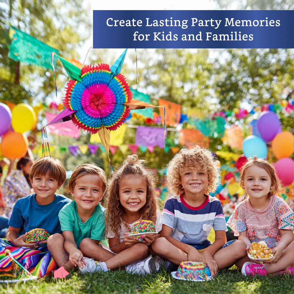 Fiesta Wraps pinata star 26in foil streamers highlight craft detail
