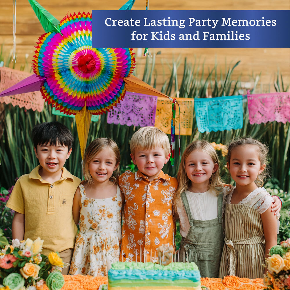 Fiesta Wraps tissue paper covering delivers vivid color and festive texture.
