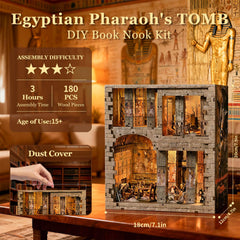 Fifijoy Book Nook golden coffin detail adds collectible charm.