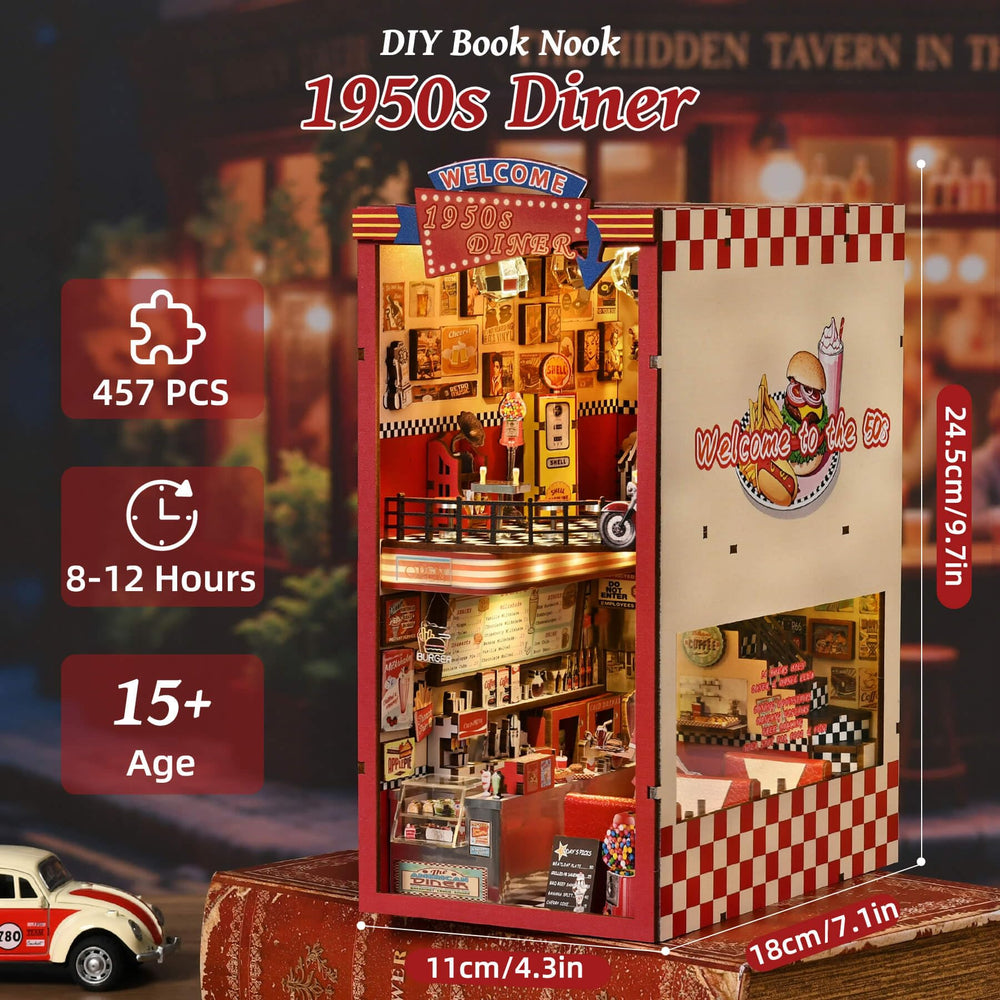 Fifijoy Book Nook Kit milkshakes and cups create a cozy cafe vibe.