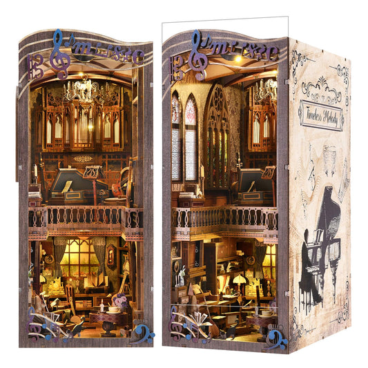 fifijoy Timeless Melody kit close-up of assembly pieces on a desk, Baroque-inspired charm