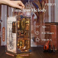 fifijoy Timeless Melody organ and violin scene creates a captivating shelf centerpiece
