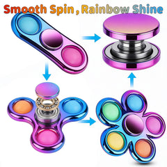 Figrol colorful spinners in hand for easy on-the-go focus