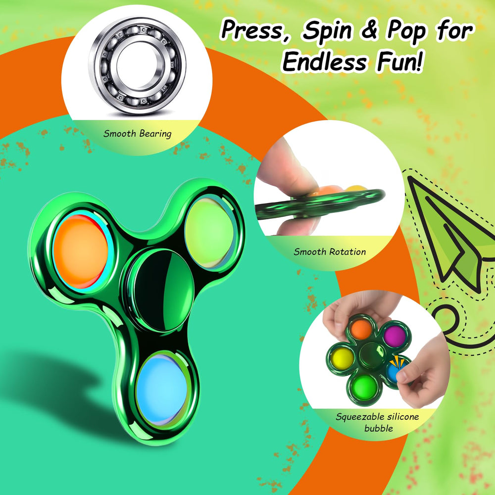 Compact FIGROL fidget spinner fits in pocket for calm distractions