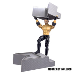 Figures Toy Company deluxe gray breakable ring stairs in action pose for quick setups
