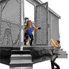 Figures Toy Company steel cage detailed panel closeview reveals solid construction.