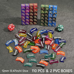 FigureSLAB colorful acrylic MTG tokens improve readability.