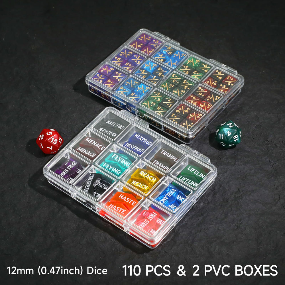 FigureSLAB D20 dice for precise game tracking.