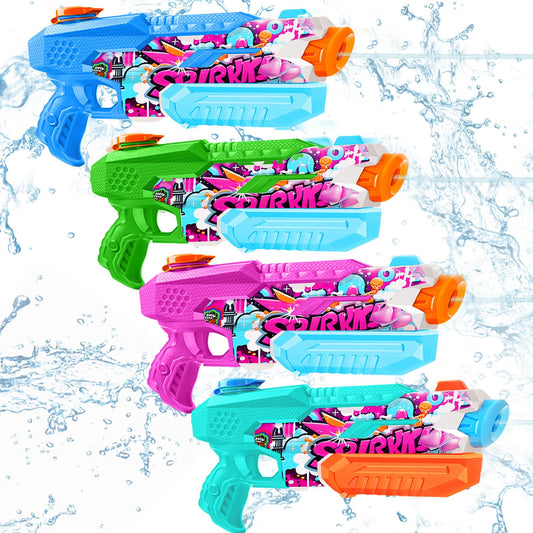 FIKAMD 600cc water gun pack front view for backyard battles and easy refills.