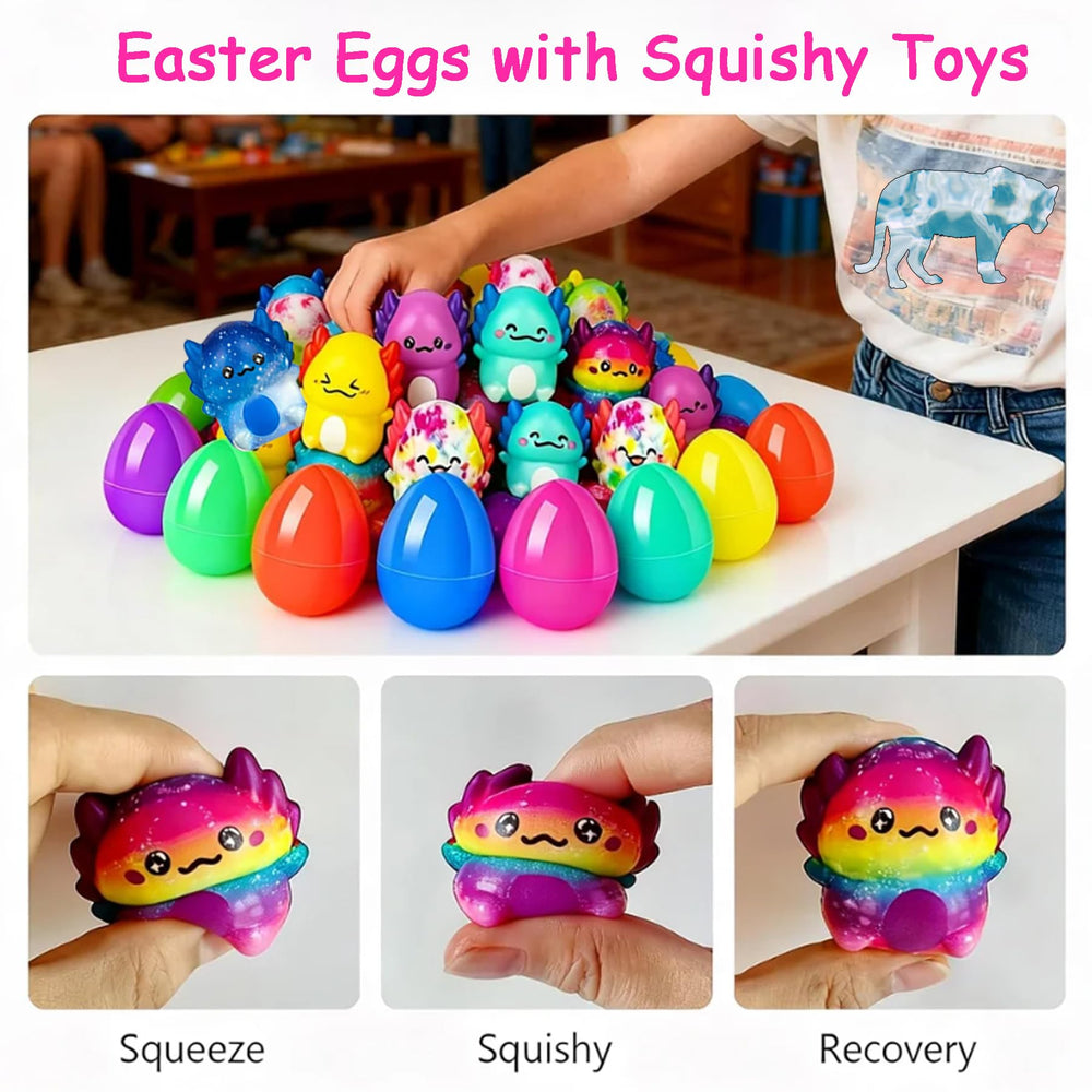Filledeggs squishy animal toys encourage sharing during play.