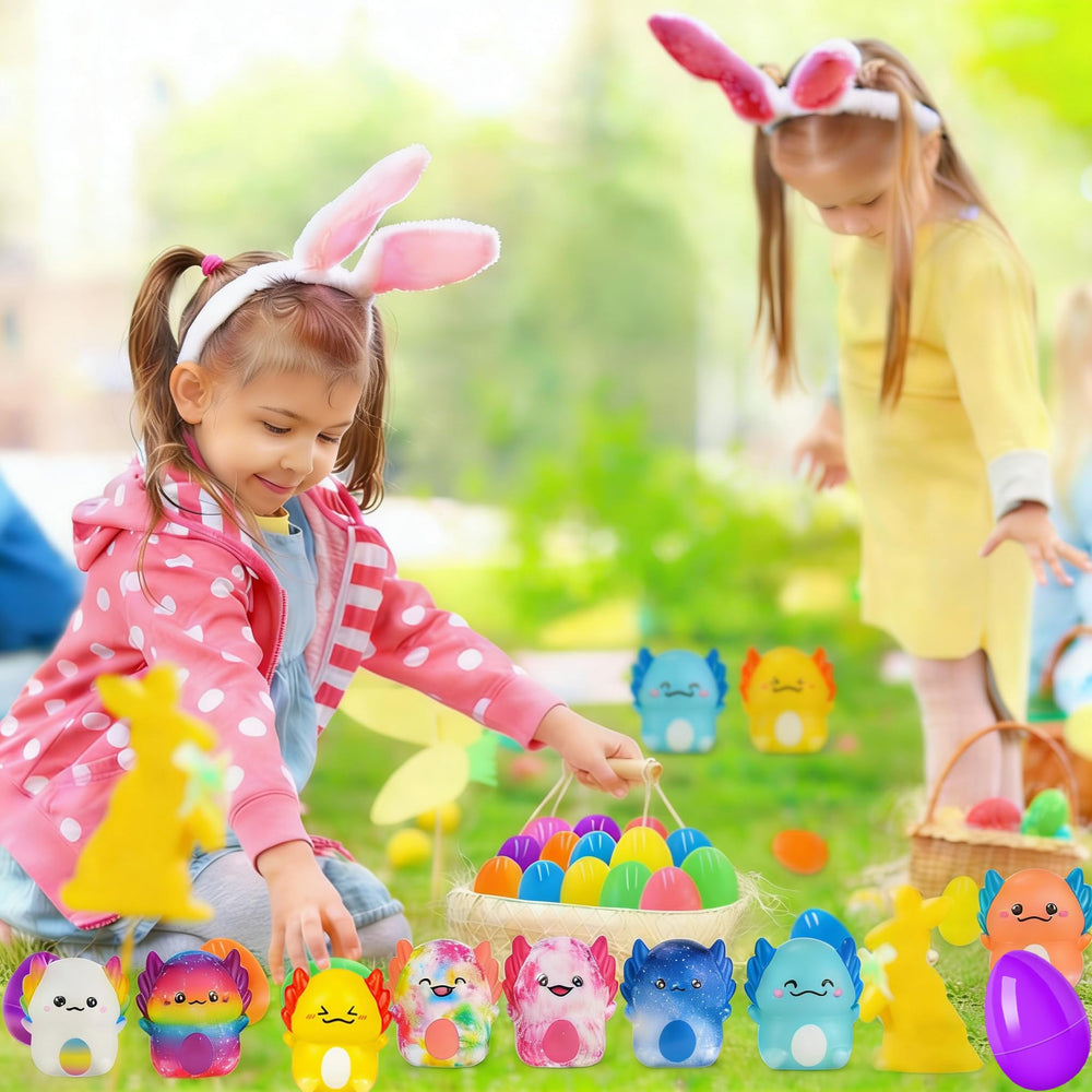 Filledeggs Easter basket stuffer toys add playful decoration and surprises.