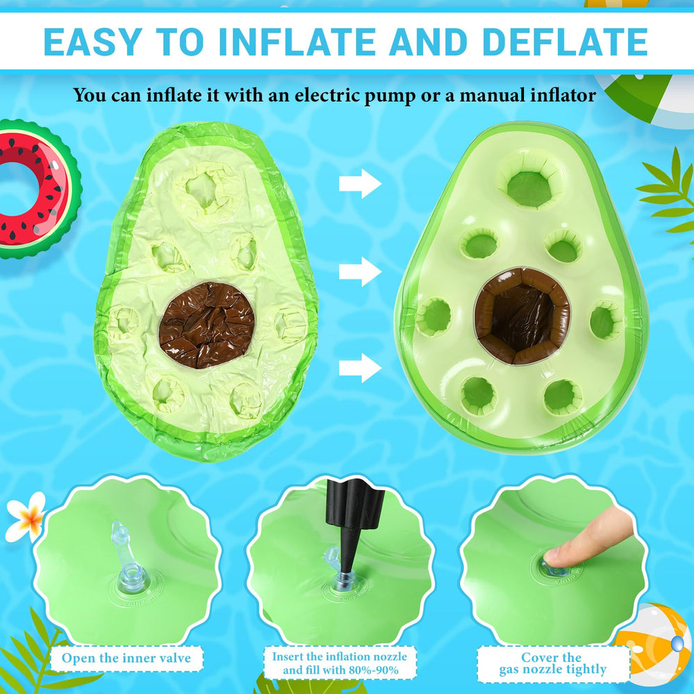 FillTouch Avocado 8-slot beverage storage keeps drinks organized in water