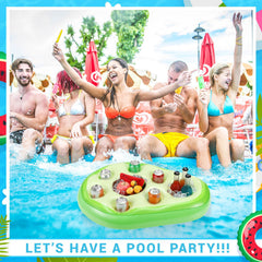 FillTouch Avocado floating cabana bar adds social flair to pool days