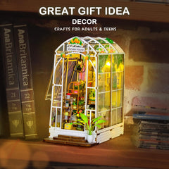 Fimeetoy Book Nook Kit LED light adds warm glow for cozy scenes