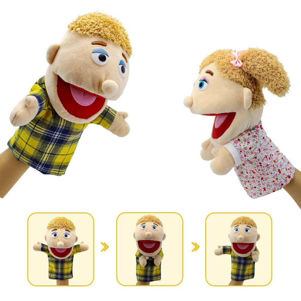 Fimigid grandmother puppet: friendly multi-ethnic design supports inclusive play