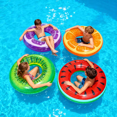 FindUWill orange pool tube offers vibrant play for kids and adults.