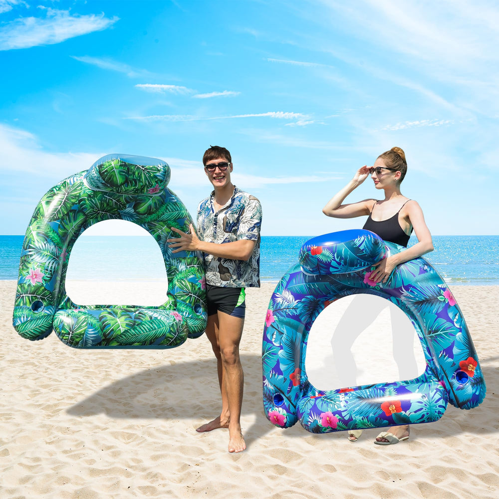 FindUWill summer party pool float setup suitable for pools and beaches