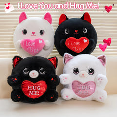 Finebee cat plush decor pillow for sofa or bed.