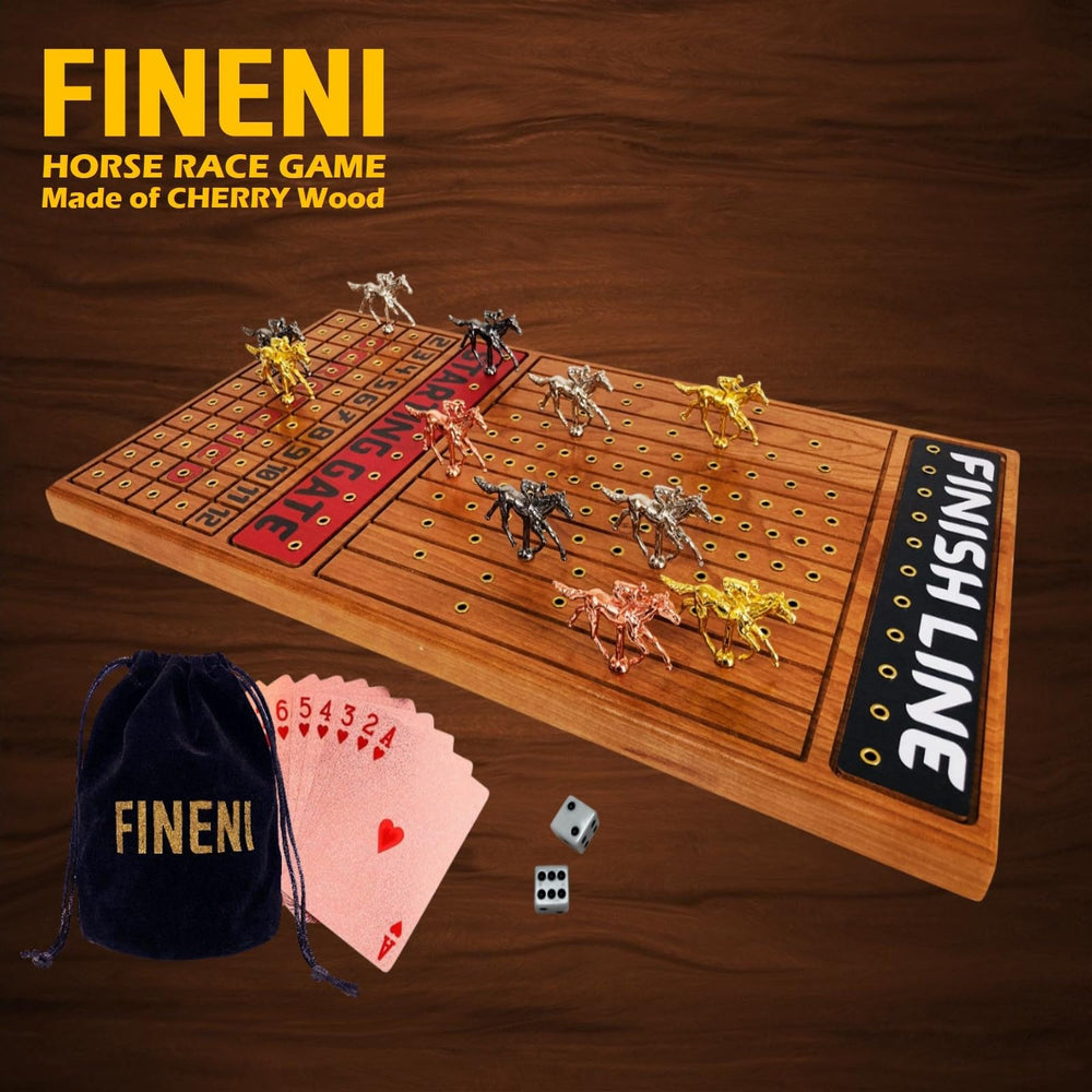 FINENI 22-inch cherry wood board offers a smooth racing surface.