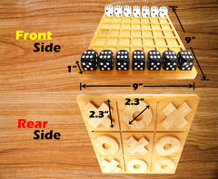 FINENI TicTacToe rear board view ready for quick, casual wins