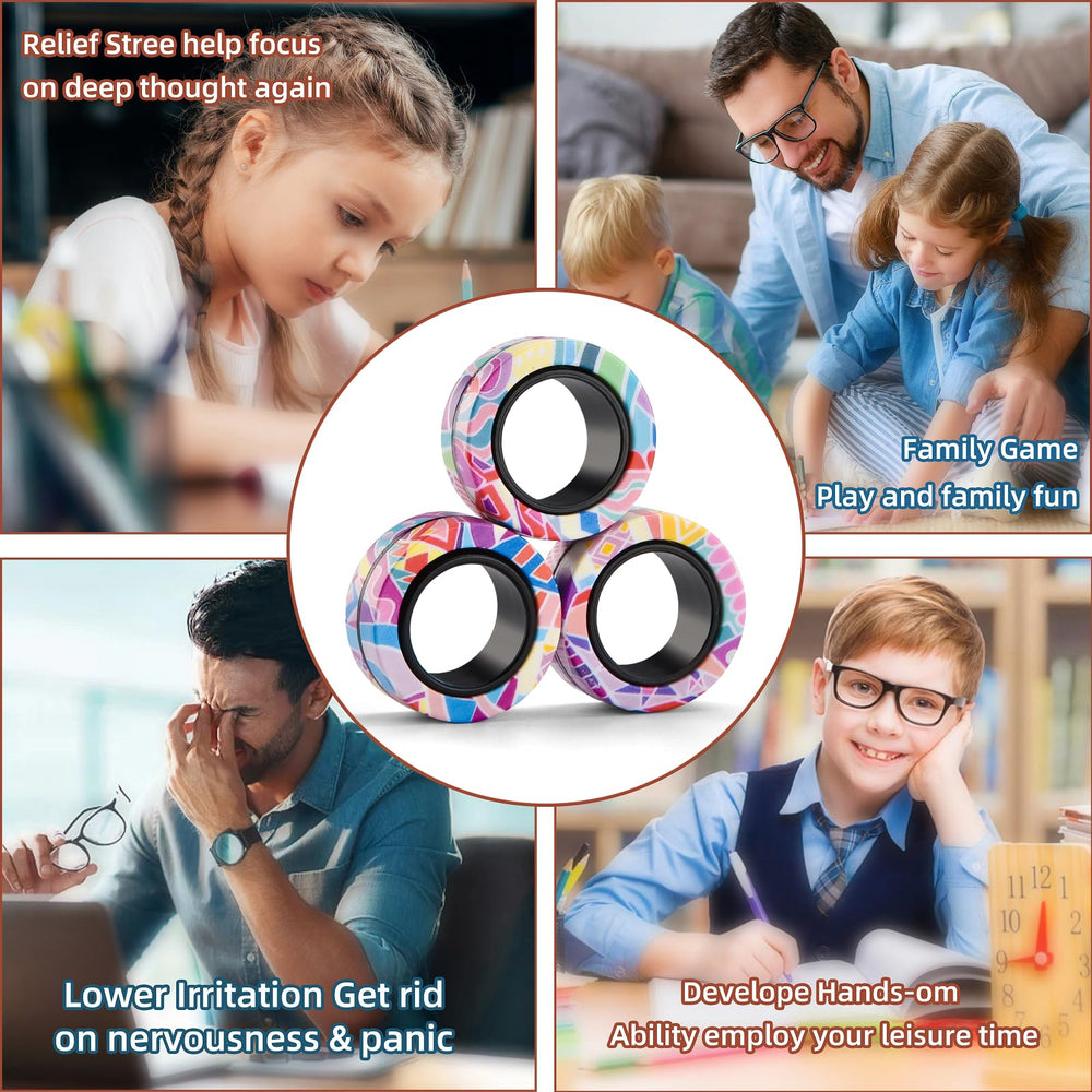 Office-friendly Finger Rock Rings boost discreet focus at work or school.