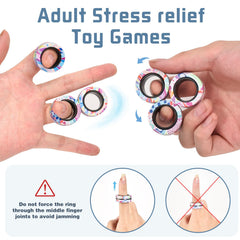 Pocket-size Finger Rock rings easily carry for quick distraction anywhere.