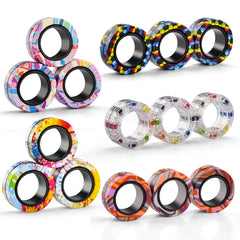 Finger Rock on-the-go magnetic fidget rings in pocket-ready design.