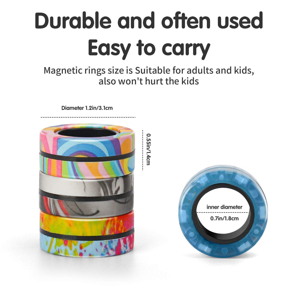 Finger Rock magnetic rings durable ABS design with safe rounded edges.