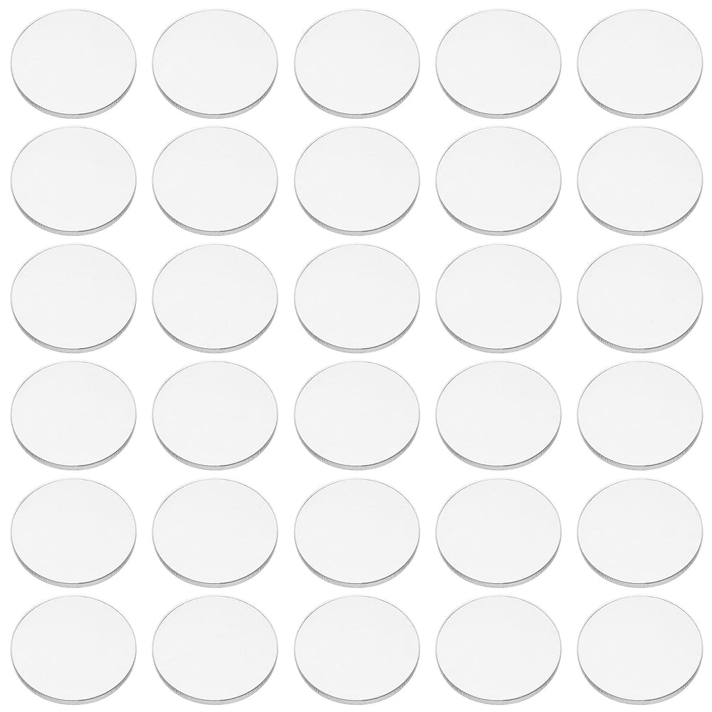 FINGERINSPIRE clear circle 1inch base for miniatures and crafts