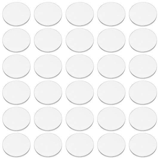 FINGERINSPIRE clear circle 1inch base for miniatures and crafts