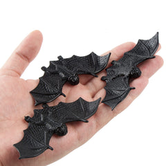 FINGOOO plastic bats 36pcs for haunted house decor and party favors.