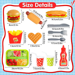 FINGOOO Pretend Play Set Pizza image with sliced pieces for creative pretend dining.