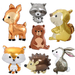 Finypa forest animal balloon fox decor for woodland baby showers