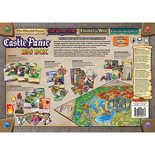 Fireside Games Dark Titan expansion art highlighting epic foes and escalating challenges.