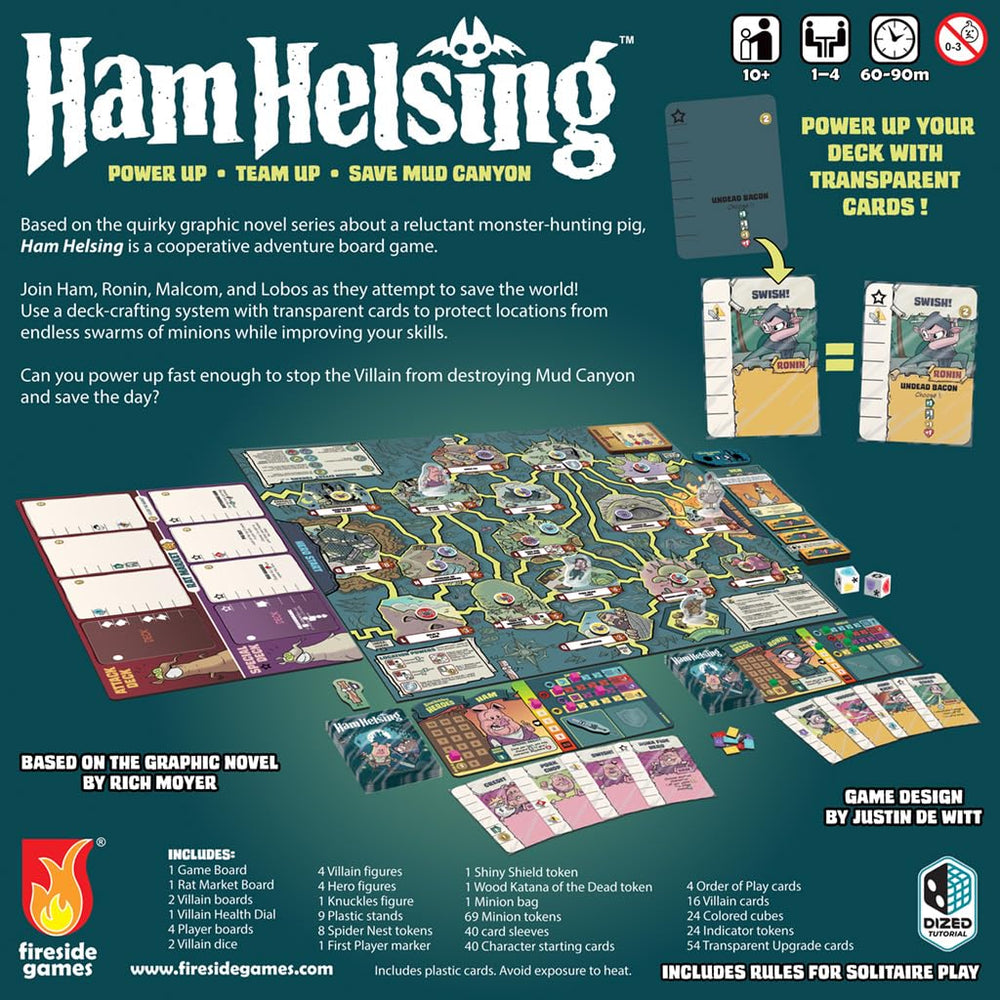 Fireside Games Ham Helsing Mud Canyon map anchors tactical positioning