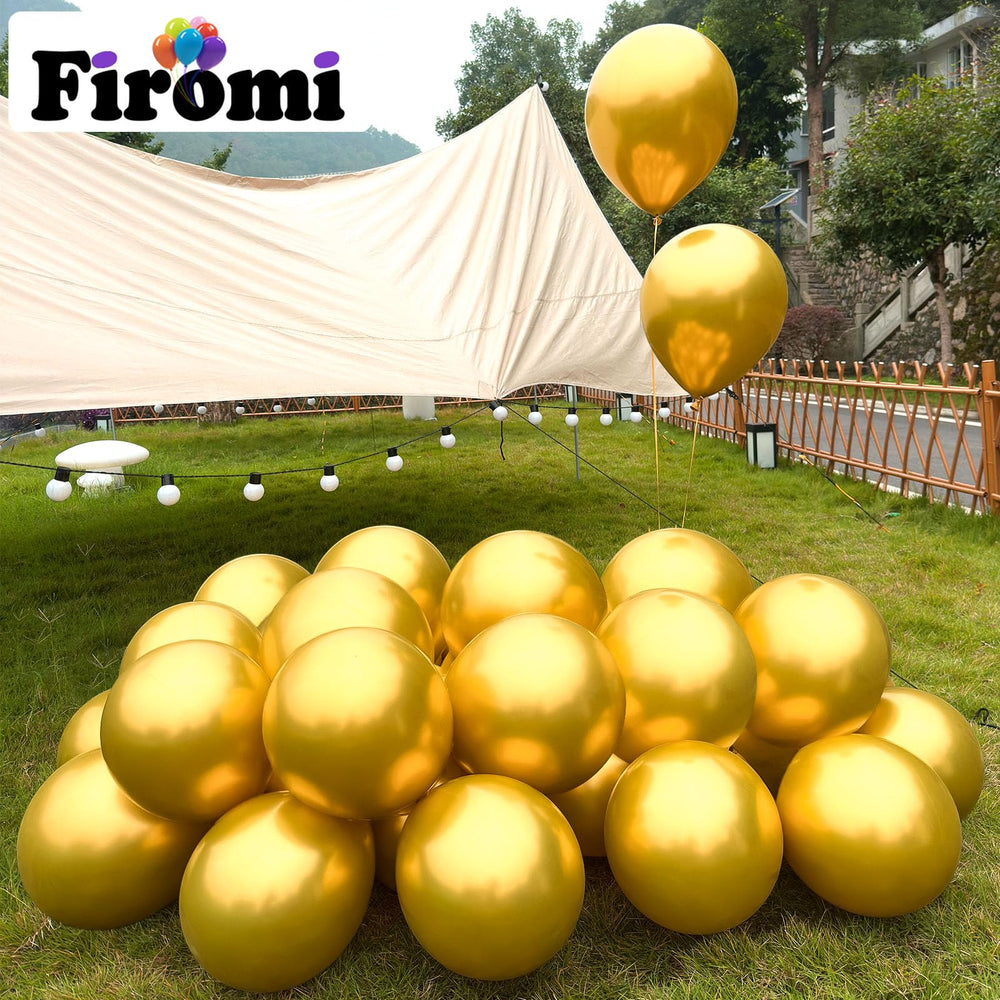 Firomi balloon arch with metallic gold balloons for celebration