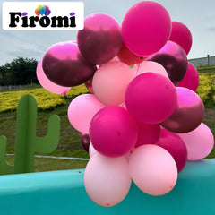 Firomi pink ribbons 33ft for finishing touches on arches and garlands.