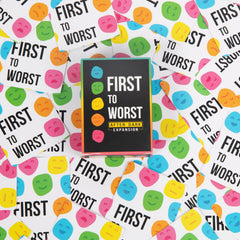 First to Worst group play at home enhances party energy.