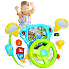 Fisca toddler steering wheel toy driving features boost pretend play and motor skills
