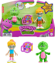 Fisher-Price Barney's World Baby Bop poseable figure for imaginative pretend play.