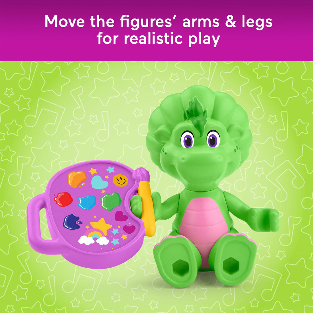 Fisher-Price Barney's World connected figures for shared craft time.
