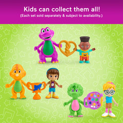 Fisher-Price Barney's World imaginative play promoting friendship in preschool.