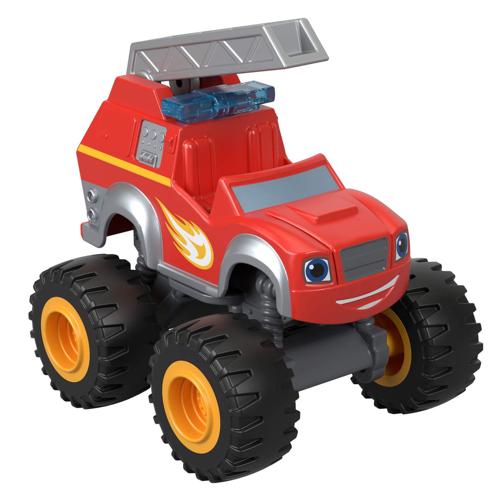 Fisher-Price Blaze Fire Rescue die-cast vehicle with metal axles for smooth rolling