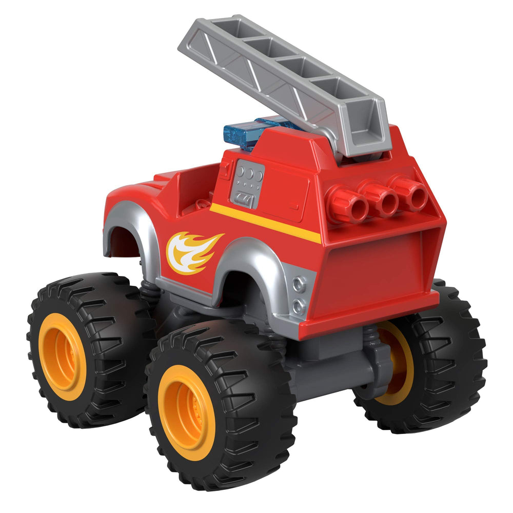 Fisher-Price Blaze Fire Rescue toy truck with thick tires for fast-paced play
