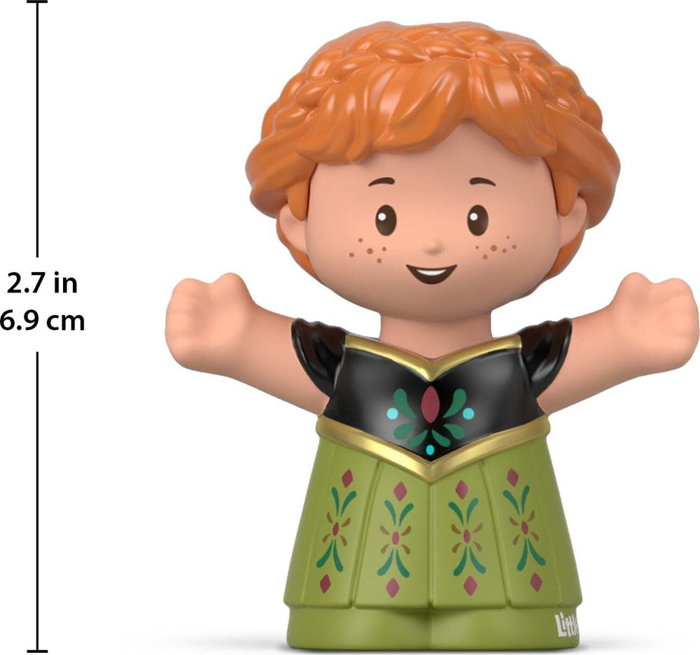 Fisher-Price Disney Frozen Anna figure ready-to-play for quick storytelling sessions.