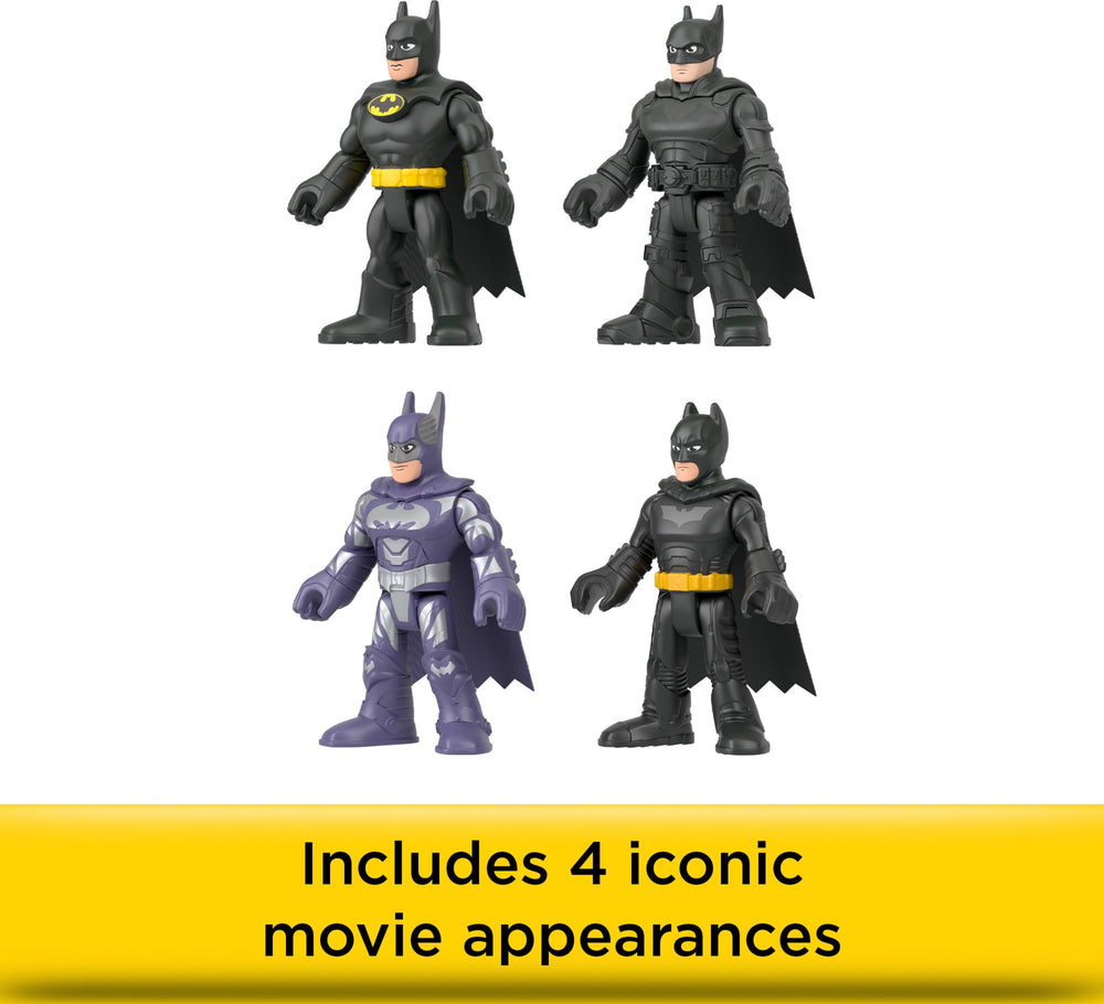 Fisher-Price Imaginext Batman Begins figure with iconic suit for adventurous play.